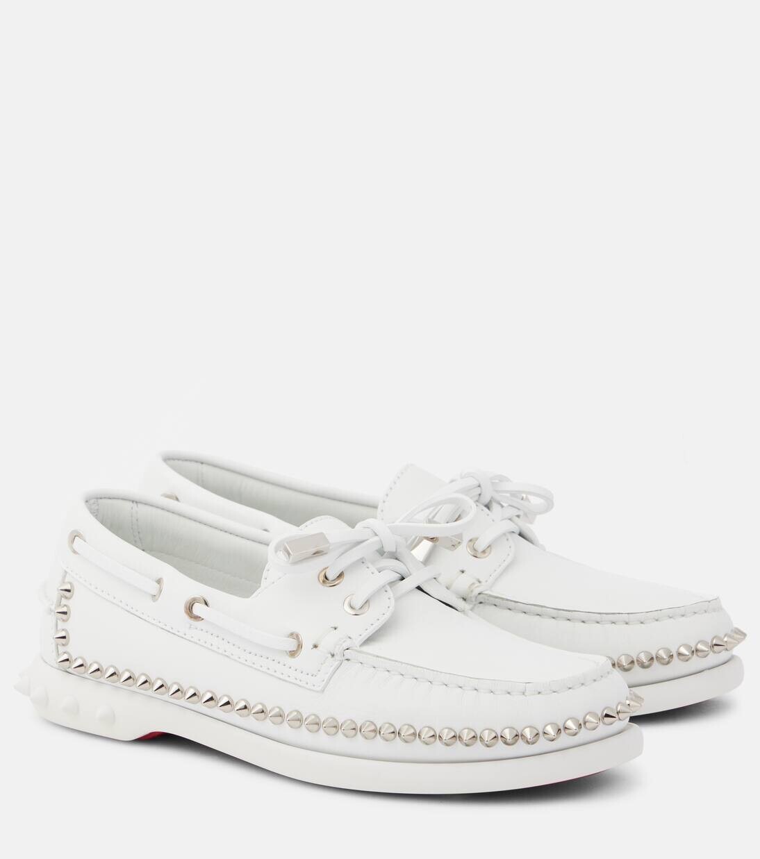 

Туфли-лодочки из кожи Gerockel Christian Louboutin, цвет white/silver