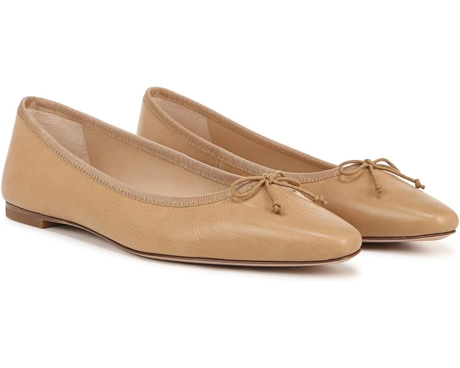 

Туфли на плоской подошве Veronica Beard Catherine Skimmers, цвет Natural Beige Leather