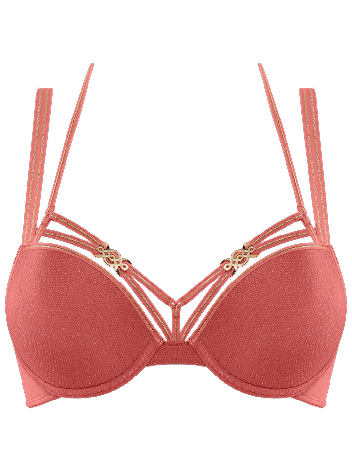 

Бюстгальтер пуш ап Marlies Dekkers, коралловый