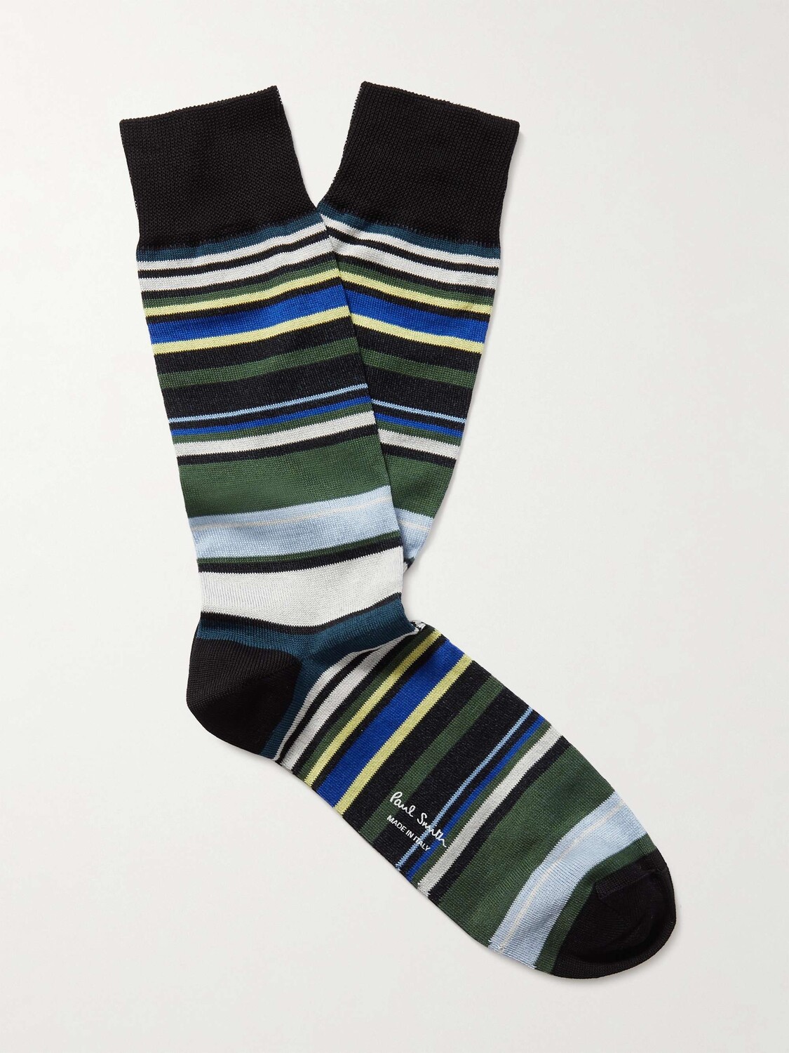 

Полосатые носки из смесового хлопка PAUL SMITH, черный