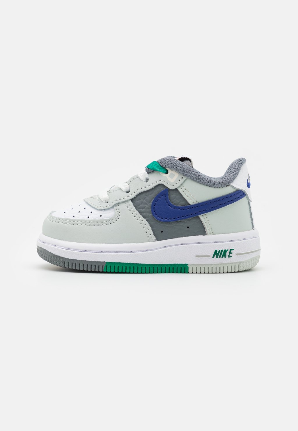 

Низкие кроссовки Force 1 Unisex Nike, цвет light silver/deep royal blue/white/smoke grey