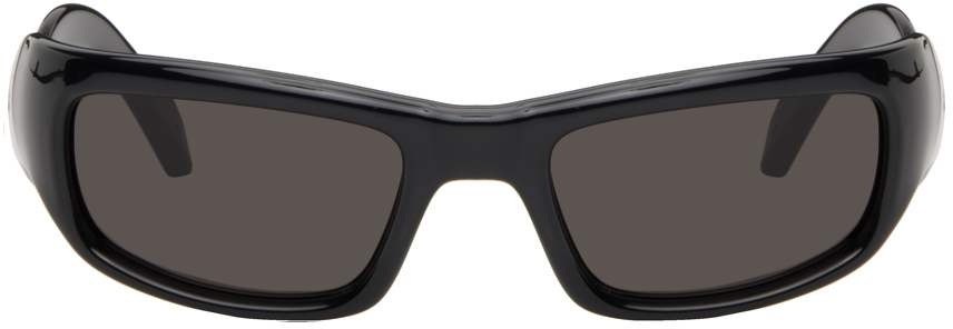 Черные прямоугольные солнцезащитные очки Hamptons Balenciaga, цвет Black