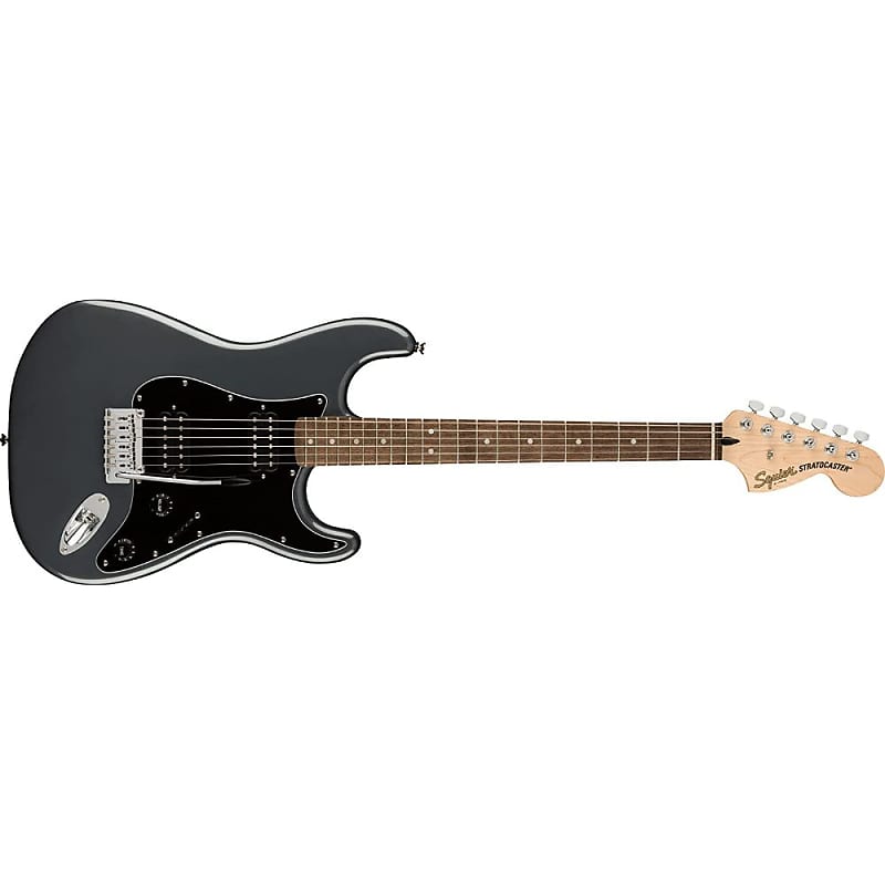 Электрогитара Squier by Fender Affinity Series Stratocaster HH, Indian Laurel fingerboard, Charcoal Frost Metallic электрогитара fender squier affinity 2021 stratocaster hh lrl charcoal frost metallic