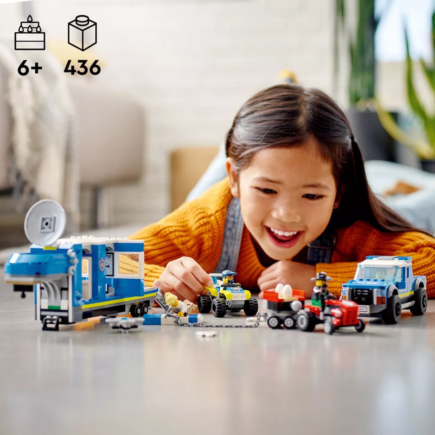 

Конструктор LEGO City Police Truck Mobile Command Truck 60315 (436 деталей) LEGO