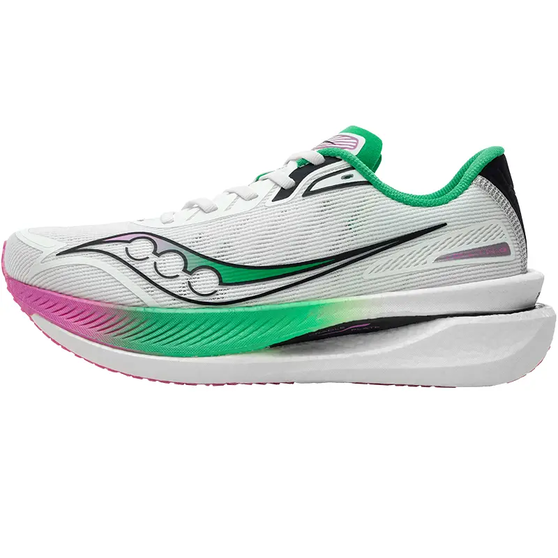 

Кроссовки амортизирующие Saucony Cruise для бега, белый / розовый / зеленый