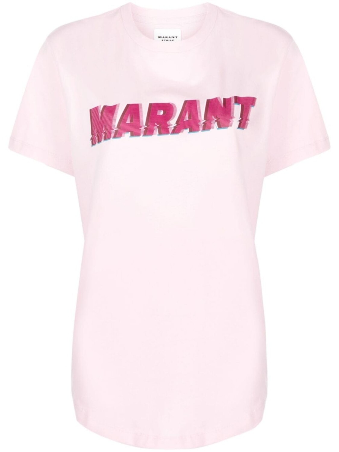 

Marant Étoile футболка с логотипом, розовый