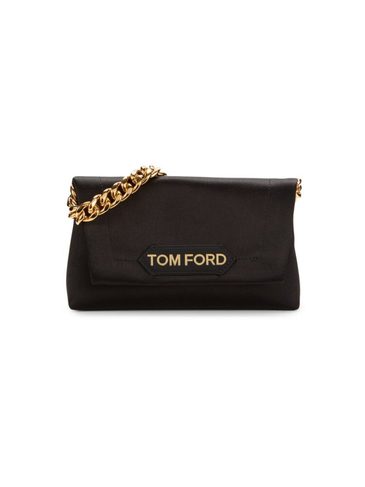 

Сумка с ручкой сверху и цепочкой с логотипом Tom Ford, черный