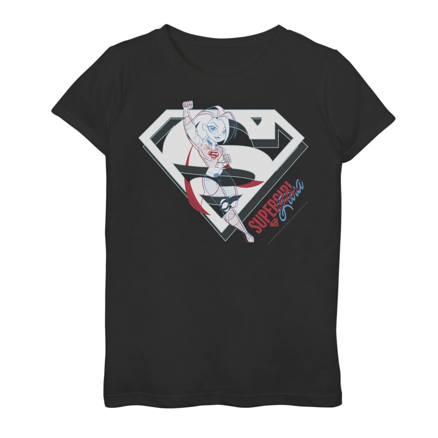 

Футболка с рисунком Super Hero Supergirl для девочек 7–16 лет DC DC Comics