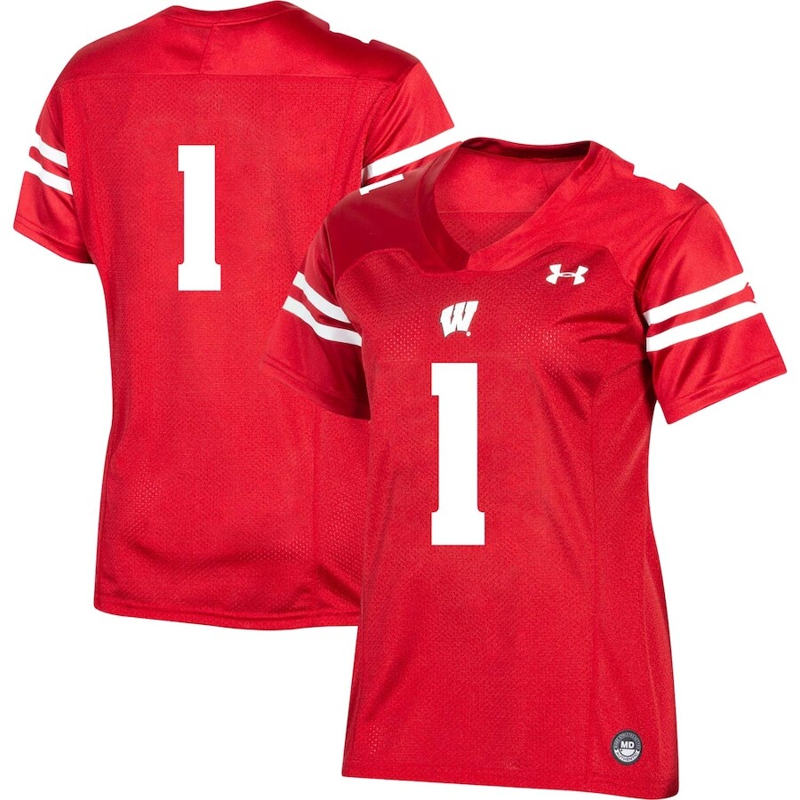 

Джерси Under Armour Wisconsin Badgers, красный
