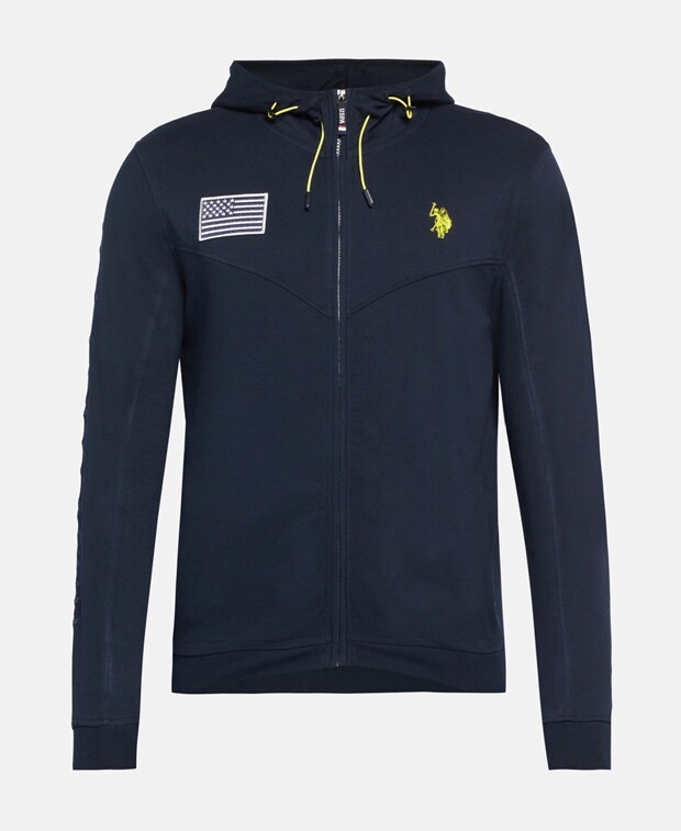 

Толстовка с капюшоном U.S. Polo Assn., темно-синий