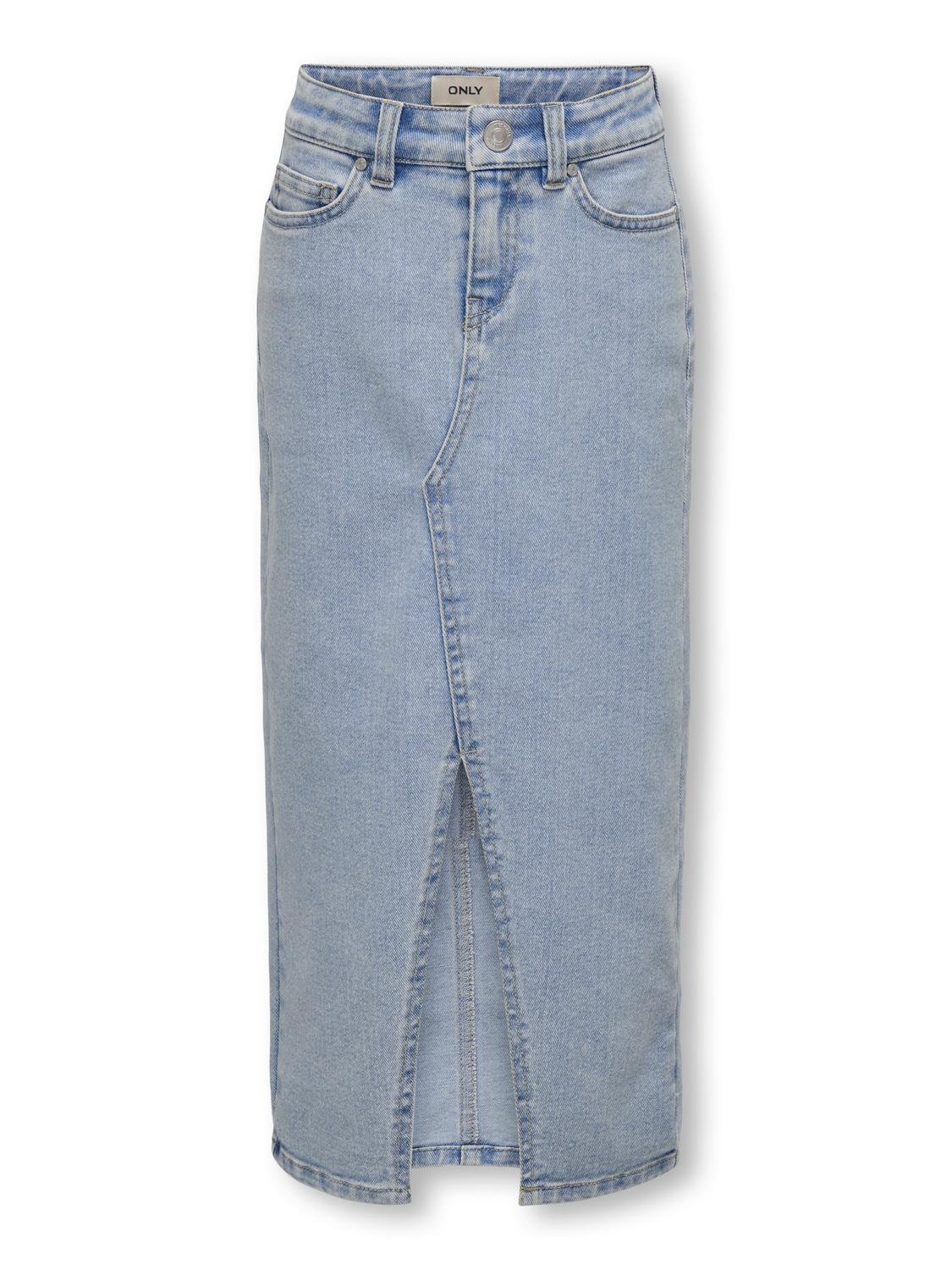 

Юбка KIDS ONLY Maxi KOGSIRI FRONT SLIT SKIRT DNM, цвет light blue denim