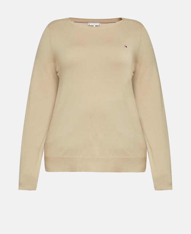 

Джемпер с длинными рукавами Tommy Hilfiger Curve, бежевый
