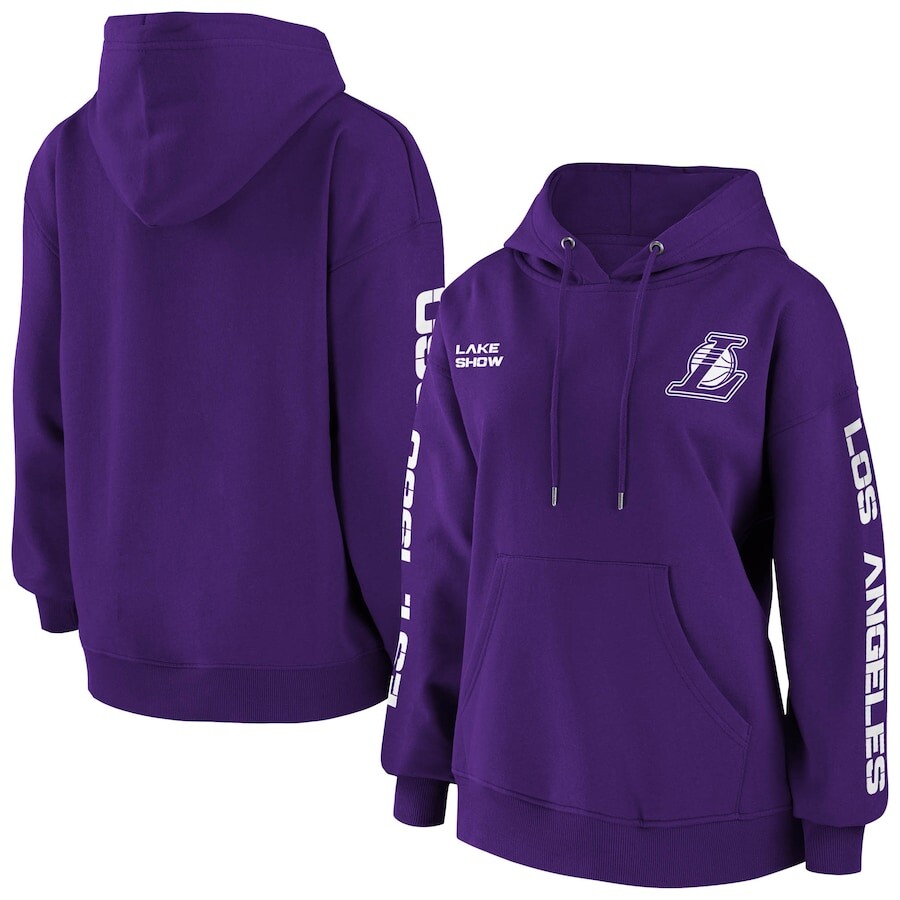 

Пуловер с капюшоном WEAR by Erin Andrews Los Angeles Lakers, фиолетовый