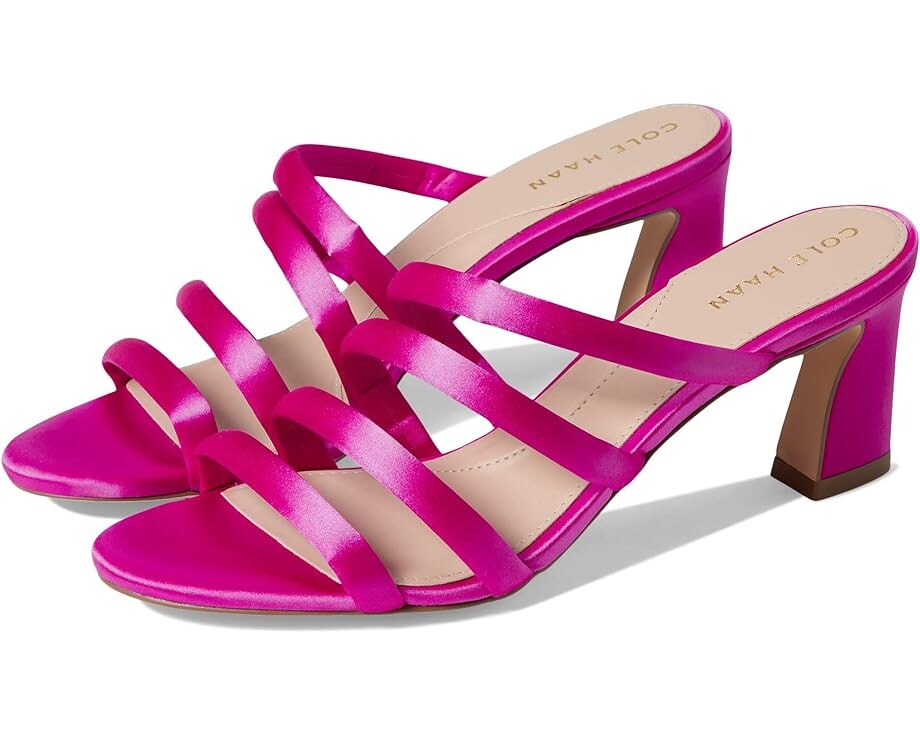 

Туфли Cole Haan Adella Sandal 65 mm, цвет Bright Pink Satin