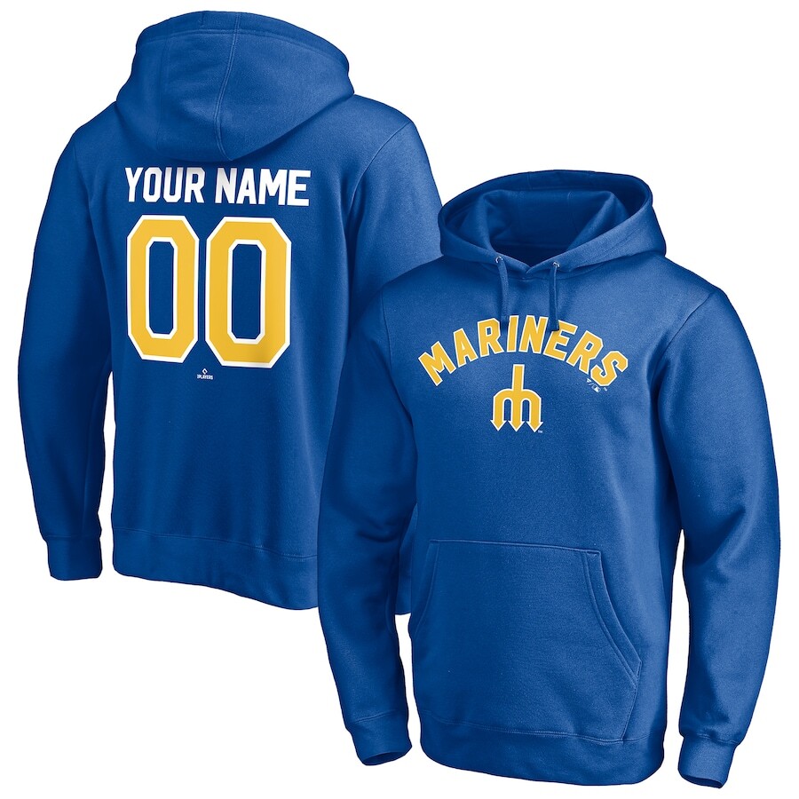 

Пуловер с капюшоном Fanatics Branded Seattle Mariners, роял