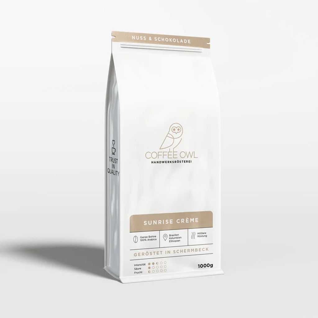 

Coffeeowl цельные зерна 1000г SUNRISE CRÈME - 100% АРАБИКА СМЕСЬ, грубого помола