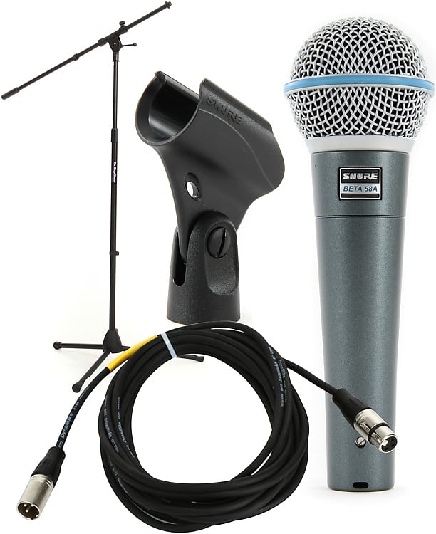 цена Микрофон Shure Beta 58A Handheld Microphone with Stand and Cable