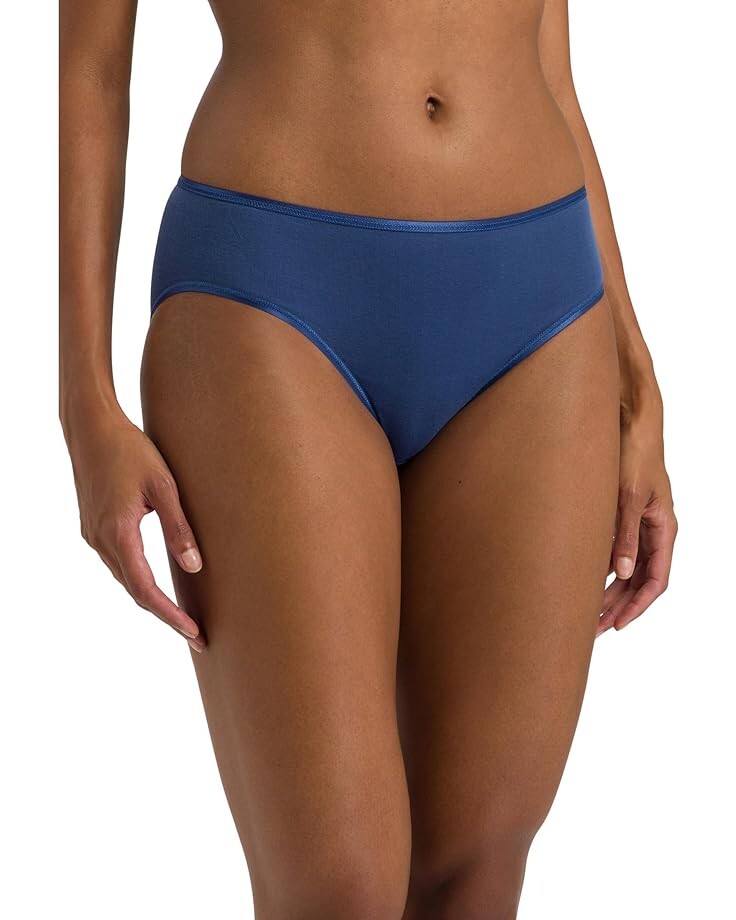

Трусы Hanro Cotton Seamless Hi-Cut Full, цвет True Navy