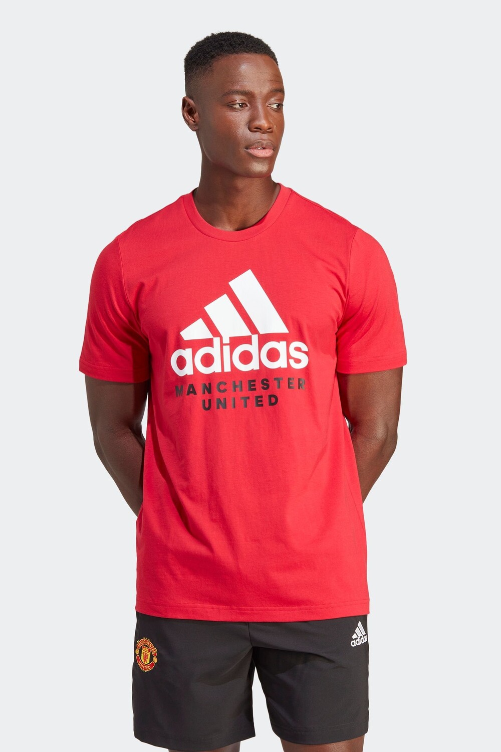 

Футболка Manchester United с графикой ДНК adidas, красный