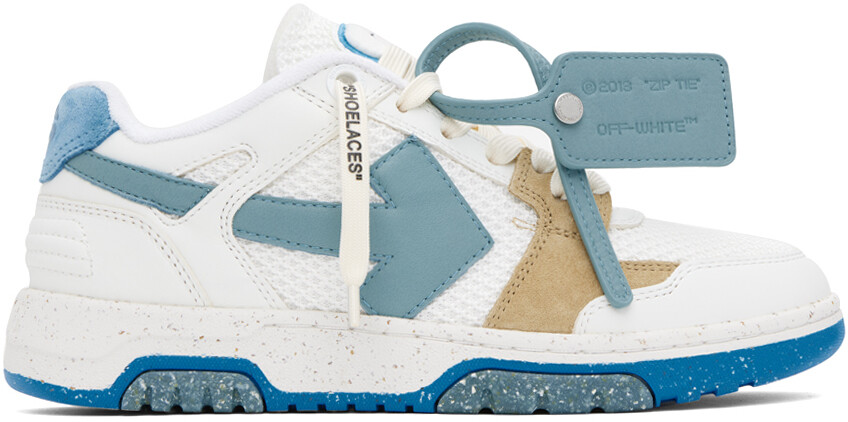 

Off-White Бело-синие кроссовки Out Of Office, Синий