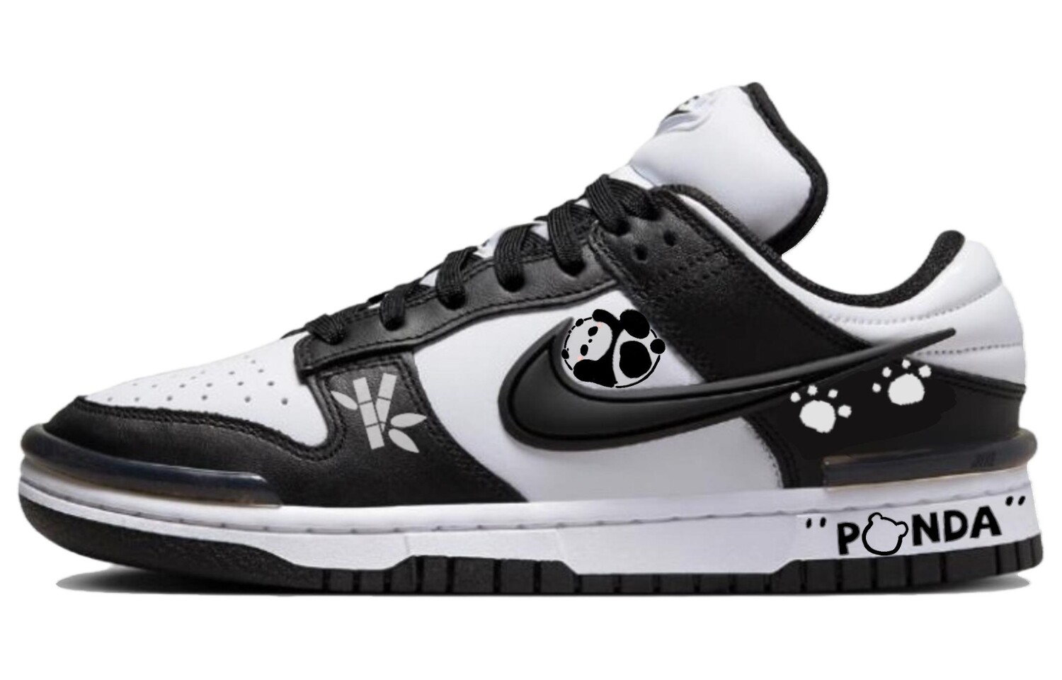 

Кроссовки Nike Dunk Skateboarding Shoes Unisex Low-top Black/white, черный/белый