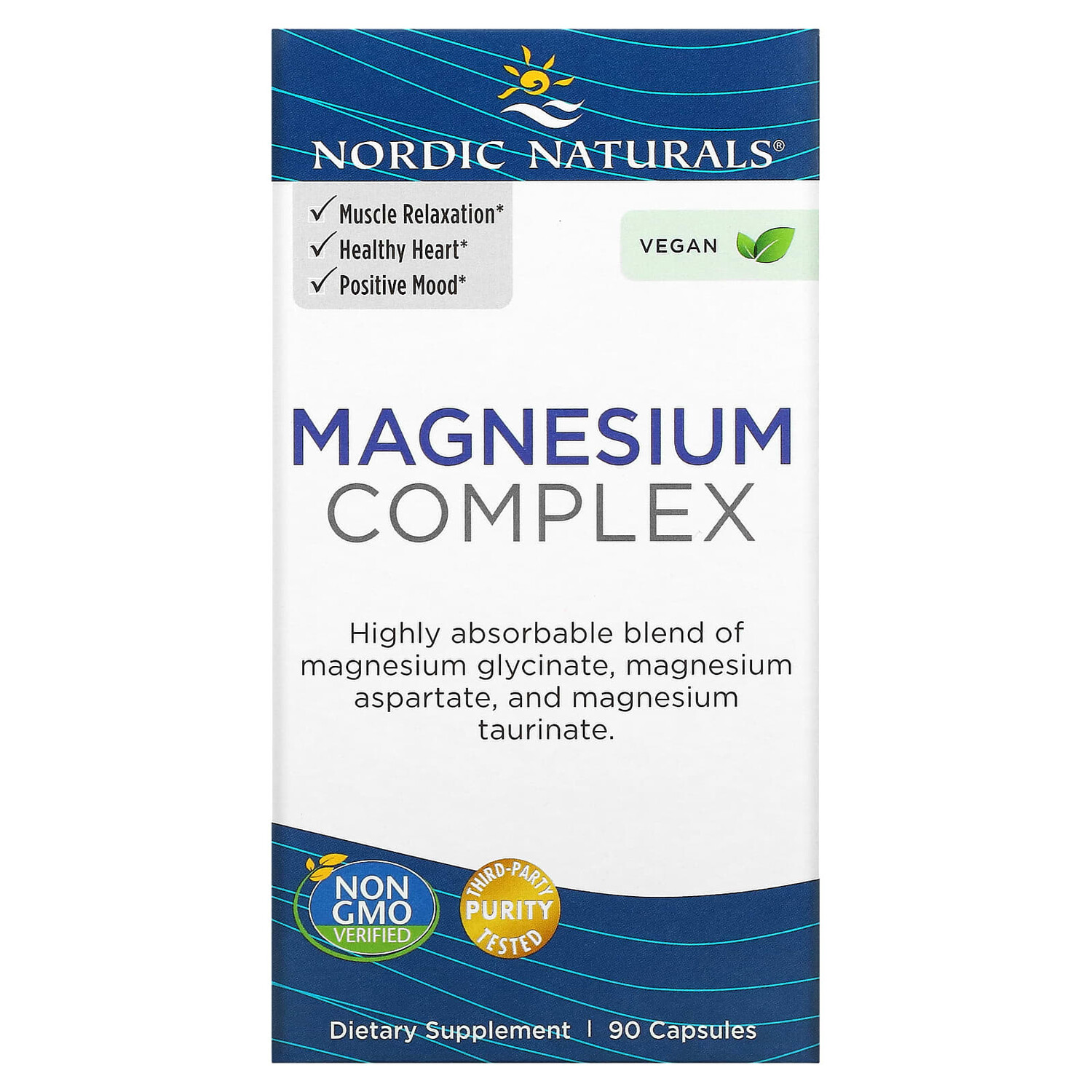 

Комплекс магния, 90 капсул, Nordic Naturals