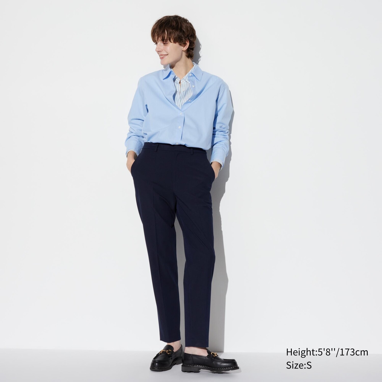 

Умные брюки UNIQLO, темно-синий