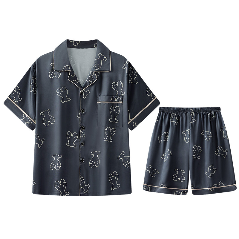 

Lanmu Lan Miao Men Pajama set, AW Ice Silk Мужской 3531