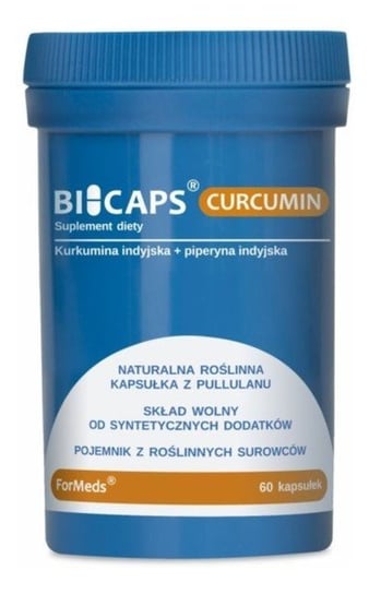 Formeds, Bicaps, пищевая добавка куркумин, 60 капсул