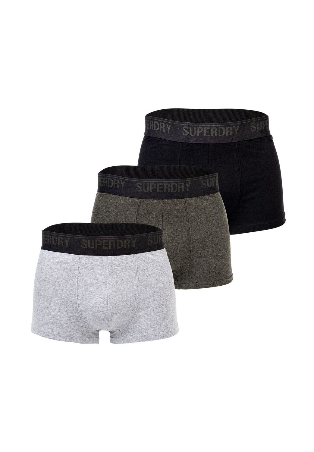 

Мужские боксеры - TRUNK MULTI TRIPLE PACK, натуральный хлопок, 3 шт. в упаковке Superdry., цвет Schwarz Grau