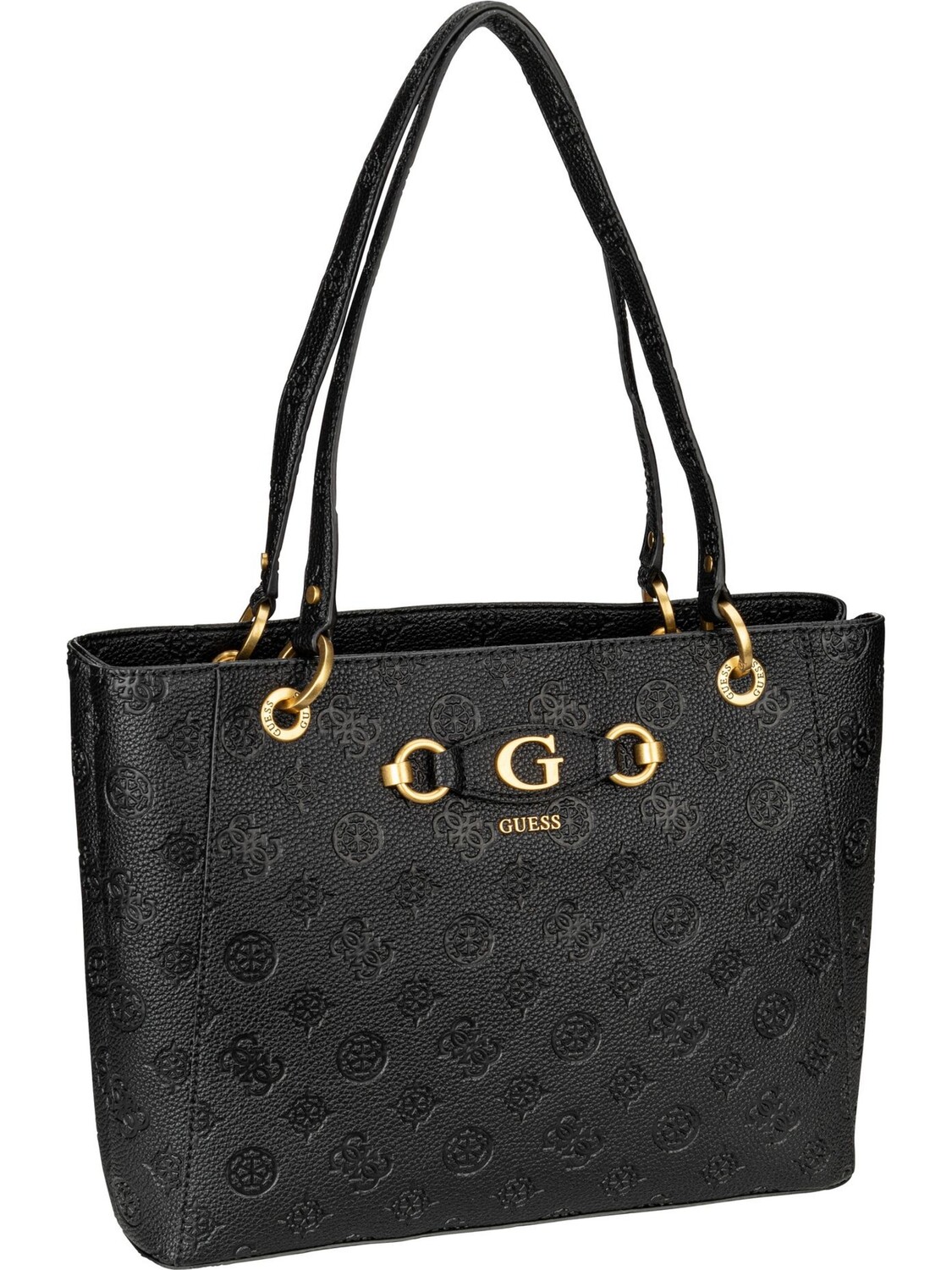 

Сумка шоппер Guess Izzy Peony Noel Tote, черный