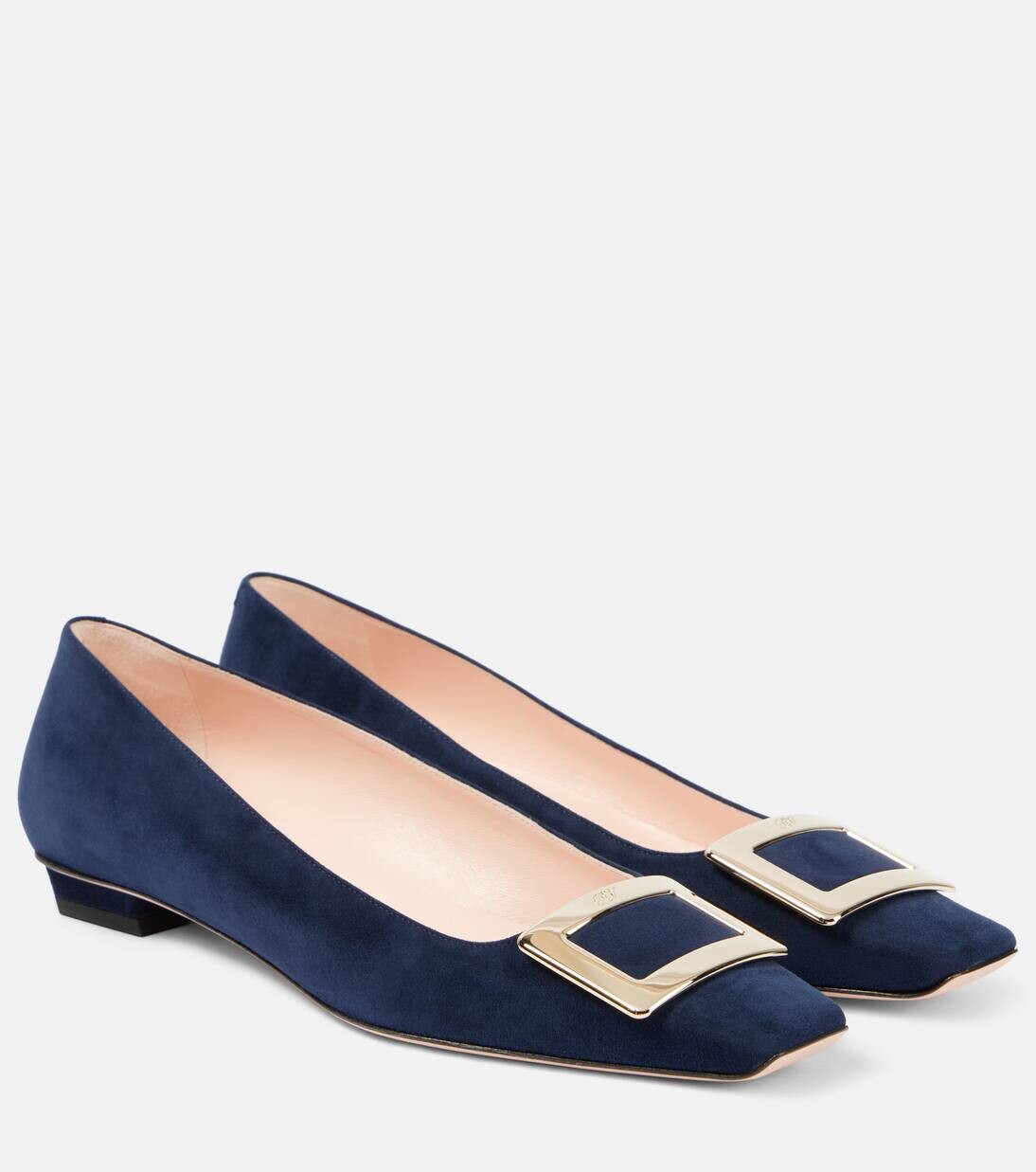 

Туфли Belle Vivier 25 из замши Roger Vivier, темно-синий