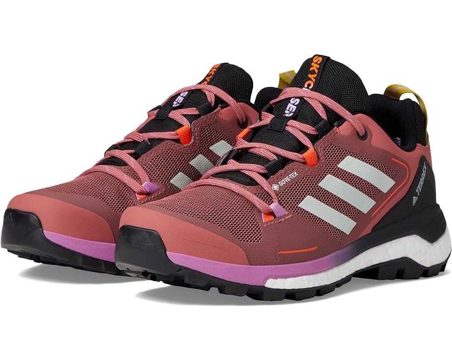 

Походные ботинки Adidas Terrex Skychaser GORE-TEX 2.0, цвет Wonder Red/Linen Green/Pulse Lilac