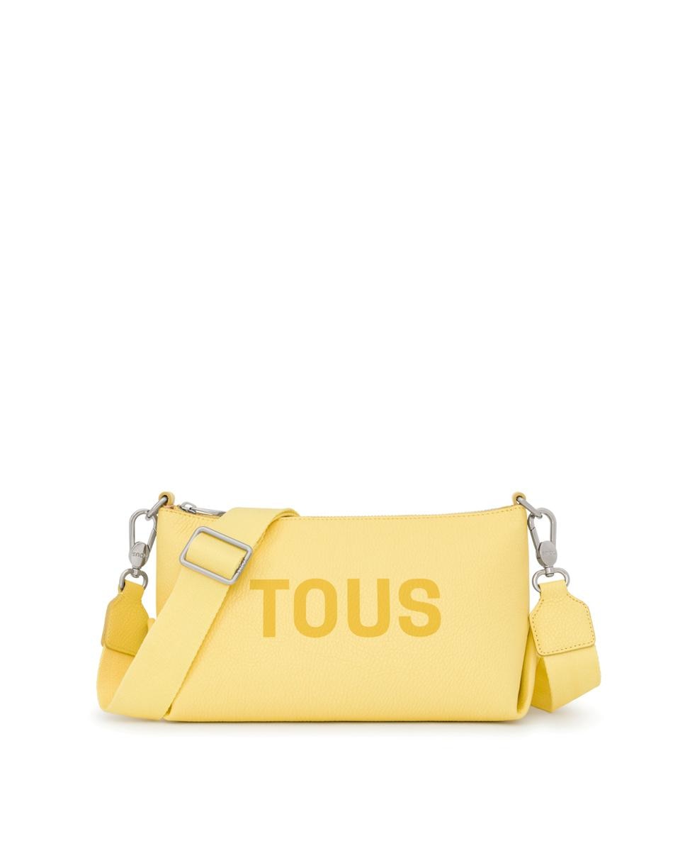 Женская кожаная сумка через плечо Balloon желтого цвета Tous, желтый