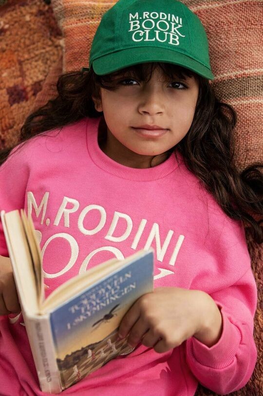 

Детская хлопковая шляпа с козырьком Mini Rodini, зеленый