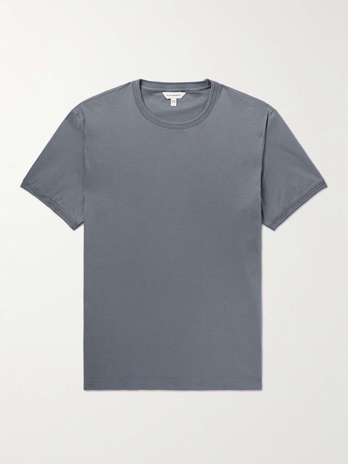 

Футболка из изысканного хлопкового джерси CLUB MONACO, серый