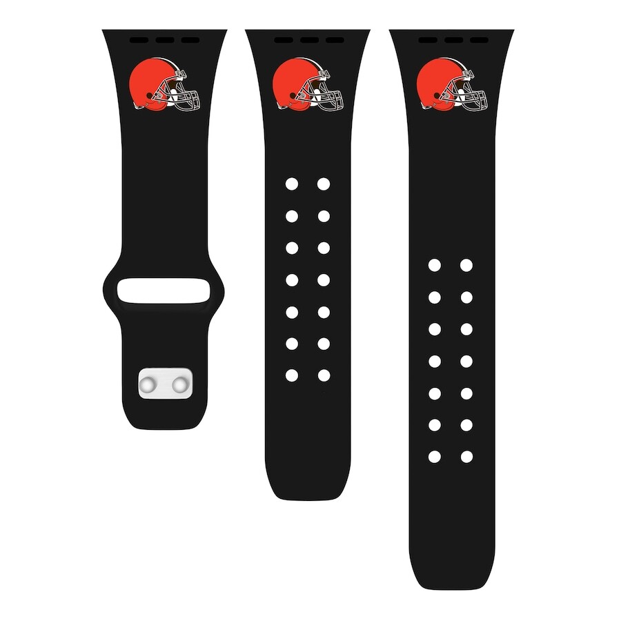 

Ремешок для часов Artinian Cleveland Browns, черный