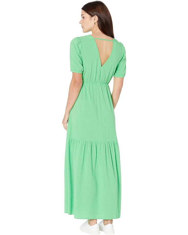 Платье MANGO Cantina Dress, зеленый