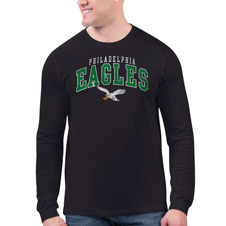 

Футболка с длинным рукавом Starter Philadelphia Eagles, черный