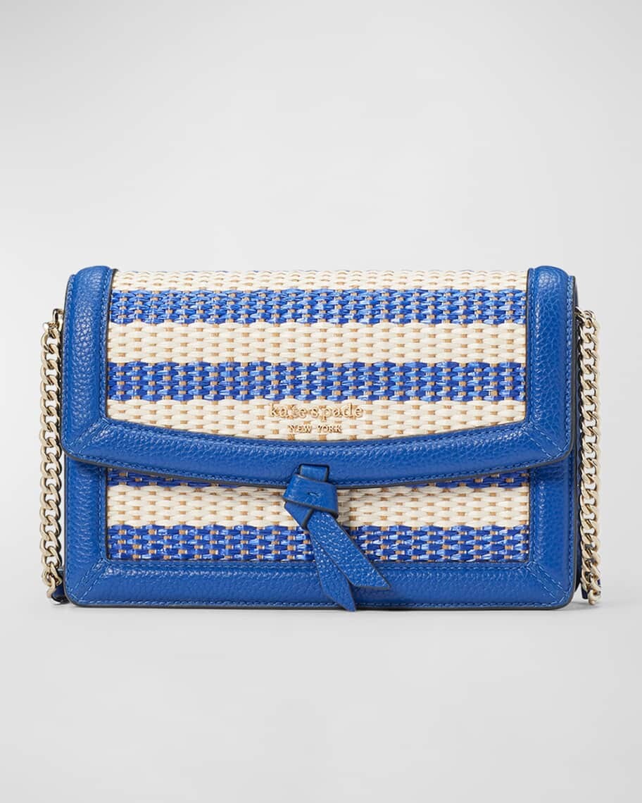 

Полосатая сумка через плечо с плетеной цепочкой kate spade new york