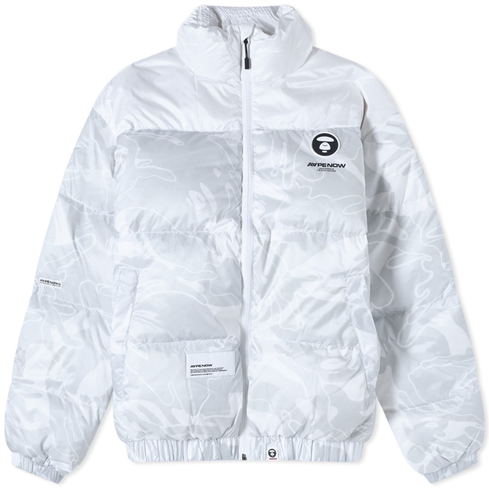 цена Куртка Aape Now Camo Down, цвет White (Multi)