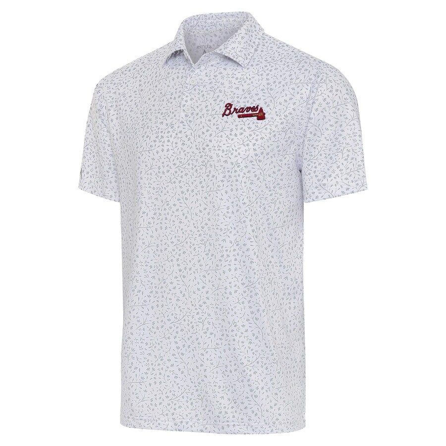 

Поло с коротким рукавом Antigua Atlanta Braves, белый