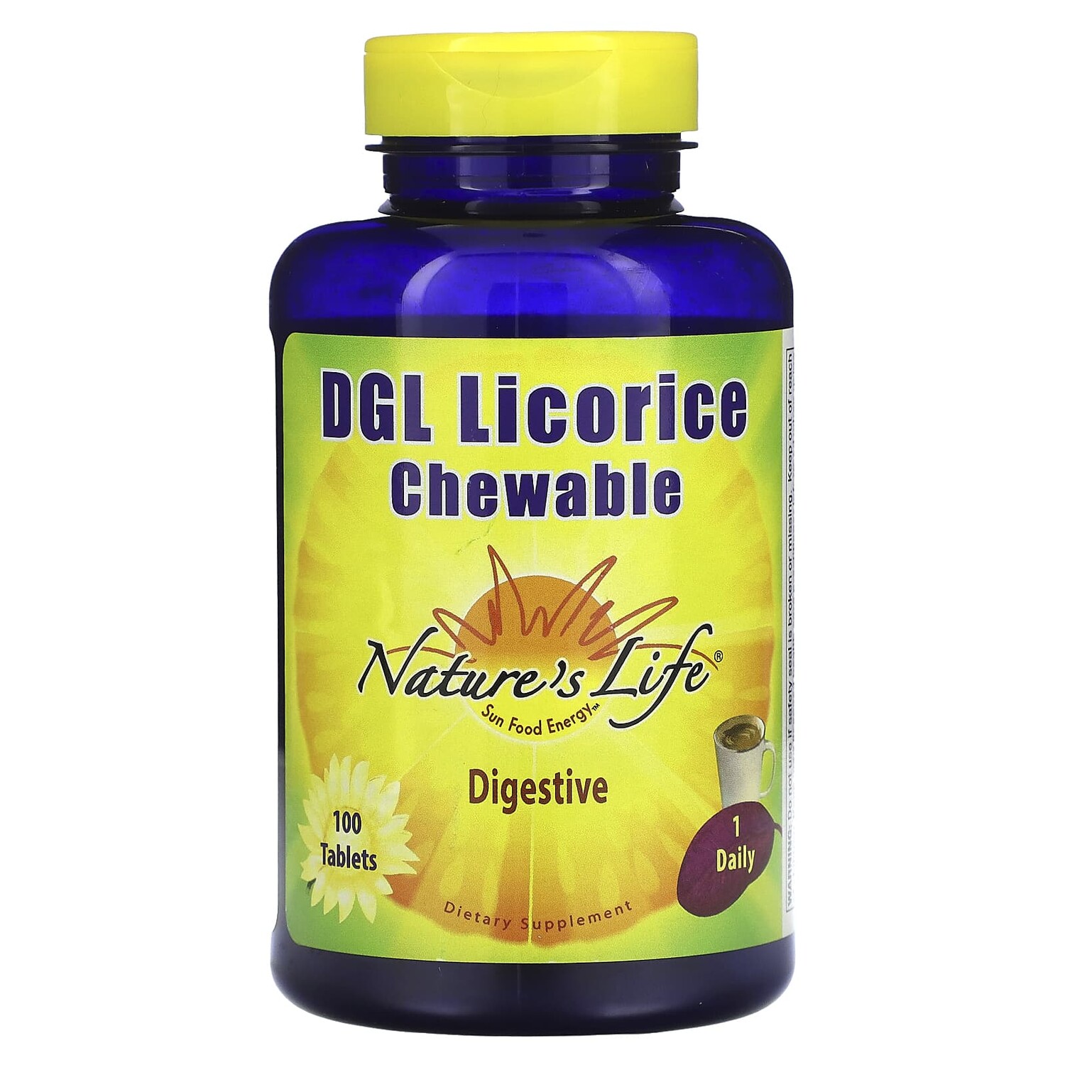 

DGL Licorice, жевательные таблетки, 100 таблеток, Nature's Life