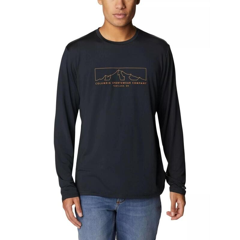 

Спортивная рубашка с короткими рукавами Tech Trail LS Graphic Men - Черный COLUMBIA, цвет schwarz