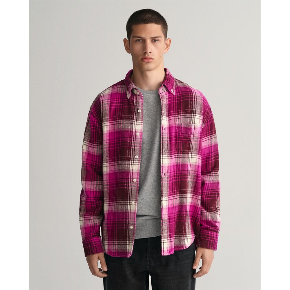 

Рубашка Gant Heavy Check, розовый