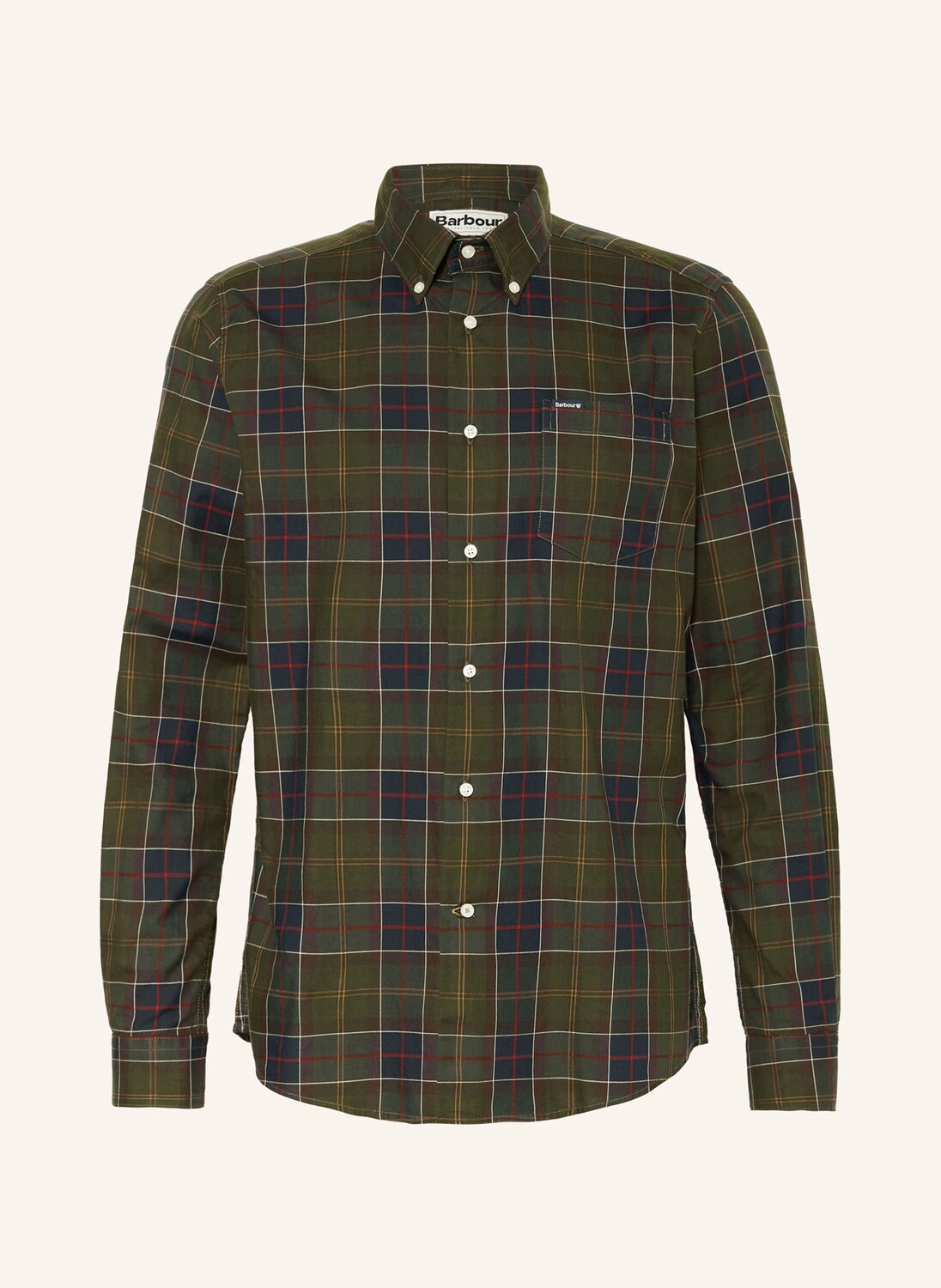 

Рубашка wetheram индивидуального кроя Barbour, зеленый