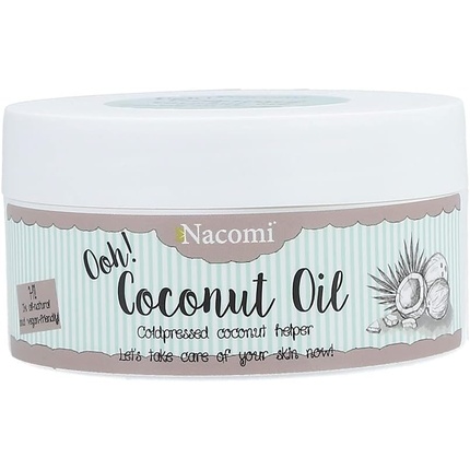 Натуральное веганское кокосовое масло холодного отжима 100 мл, Nacomi