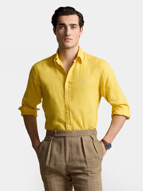 

Рубашка узкого кроя Polo Ralph Lauren, желтый