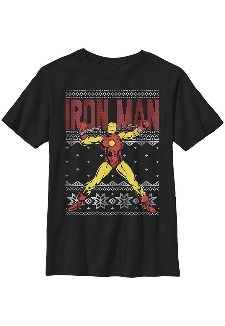 

Футболка с принтом MARVEL CLASSIC IRONMAN UGLY Marvel, черный