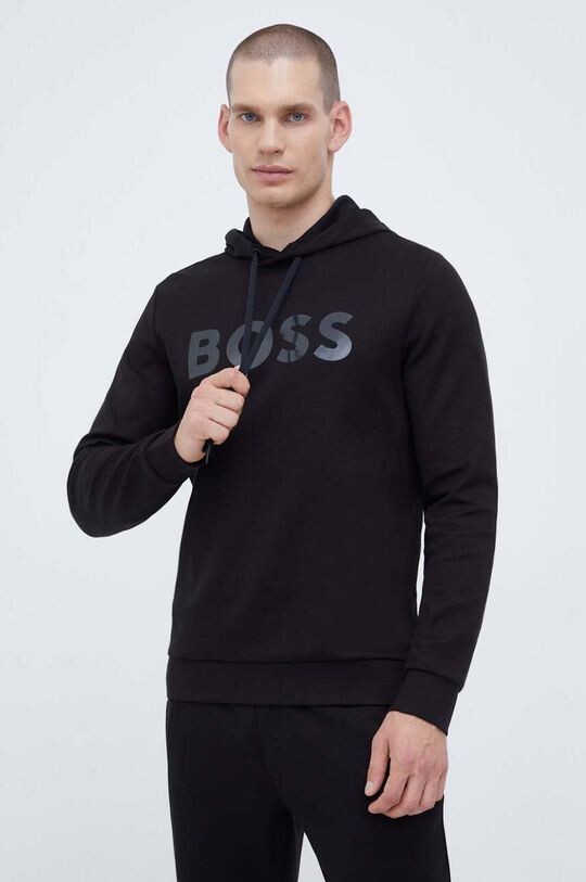

Толстовка из хлопка BOSS GREEN Boss Green, черный